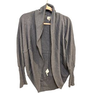 Aritzia Wilfred Cocoon Cardigan Size XS Gray Studded Lounge Cozy EUC B0776
